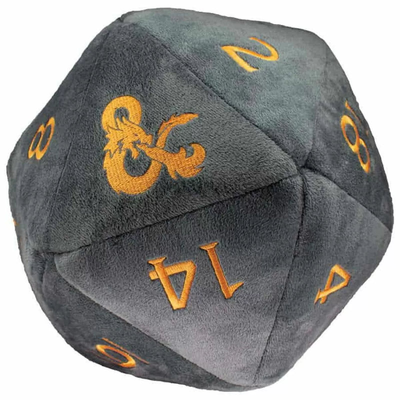 Dungeons & Dragons Jumbo Plush Dice D20 (Grey)