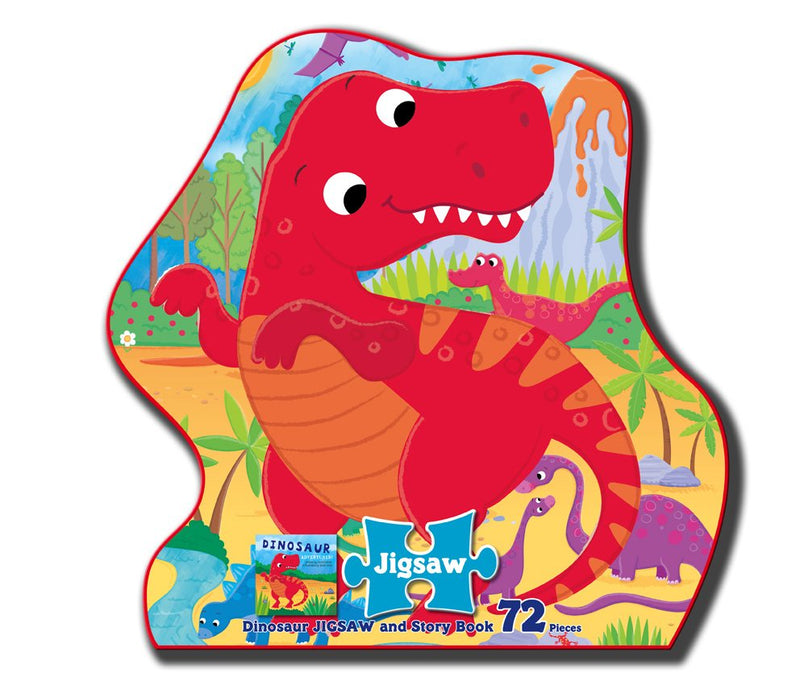 Dinosaur Jigsaw and Story Book