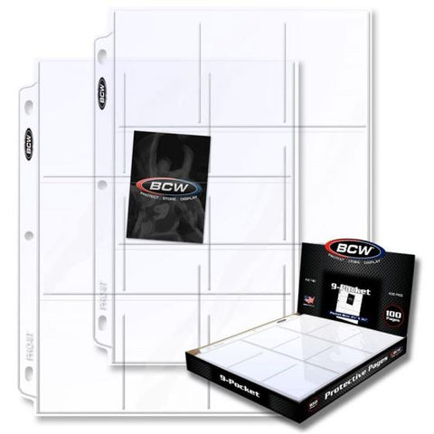 BCW 9-pocket page box (100 pages)