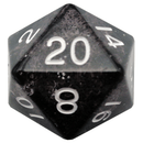 Mega Acrylic d20: Ethereal Black