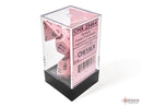 Chessex – Opaque Polyhedral Pastel Pink/black 7-Die Set