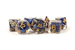 Pearl Resin Poly Set: Royal Blue w/ Gold Numbers