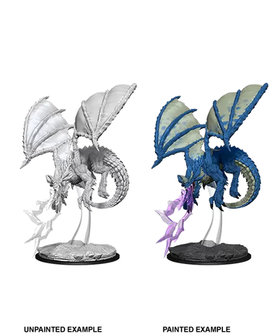 D&D Nolzurs Marvelous Unpainted Miniatures Young Blue Dragon