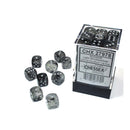Chessex - Gemini 12mm d6(36 Dice) Borealis Light Smoke/Silver Luminary