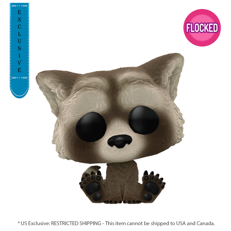 Guardians of the Galaxy: Vol. 3 - Baby Rocket (Flocked) US Exclusive Pop! Vinyl
