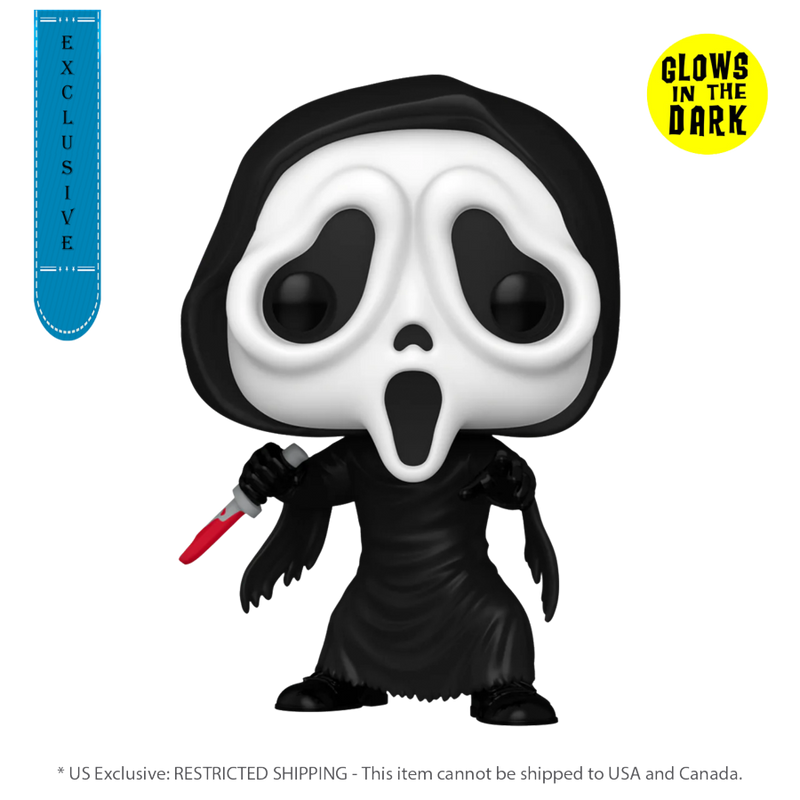 Scream - Ghostface US Exclusive Glow Pop! Vinyl 1607
