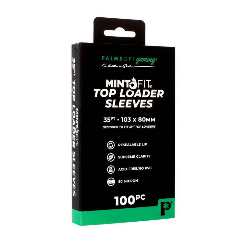 Palms Off - Mint Fit Top Loader Sleeves (100)
