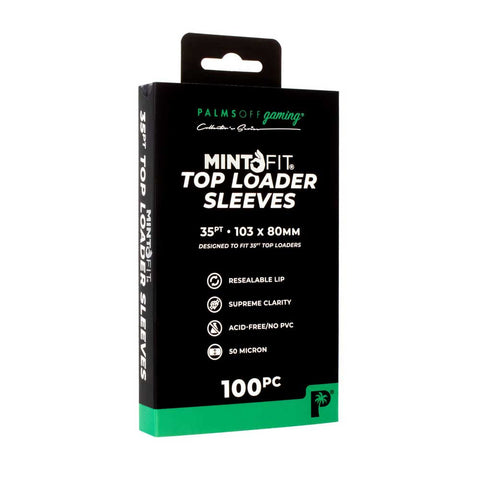 Palms Off - Mint Fit Top Loader Sleeves (100)