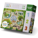 Crocodile Creek Floor Puzzle - 123 Zoo
