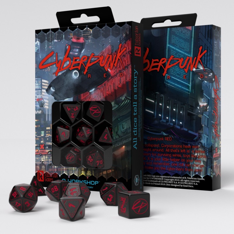 Q Workshop - Cyberpunk Red Dice Set
