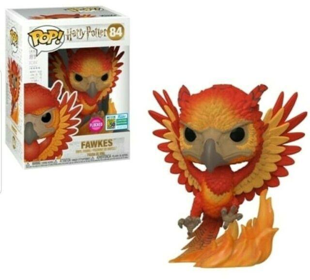 SDCC Harry Potter - Fawkes Flocked Pop! 84