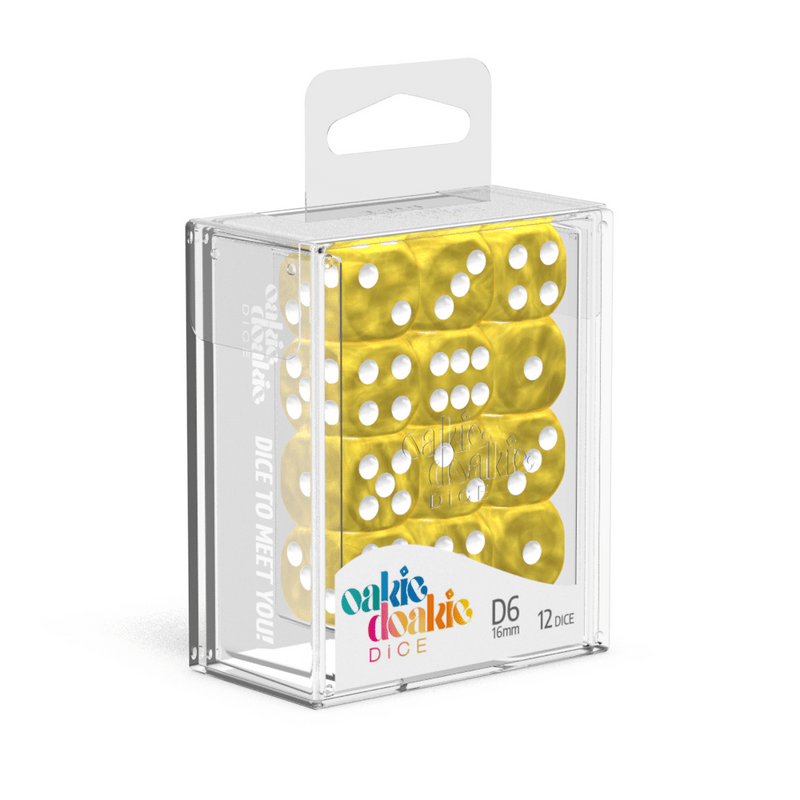 Oakie Doakie Marble - D6 Yellow