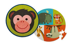 Crocodile Creek Two Sided Puzzle - Monkey 24pc