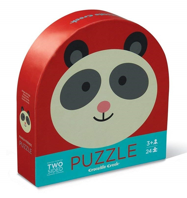 Crocodile Creek Two Sided Puzzle - Panda 24pc
