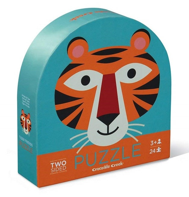 Crocodile Creek Two Sided Puzzle - Tiger 24pc