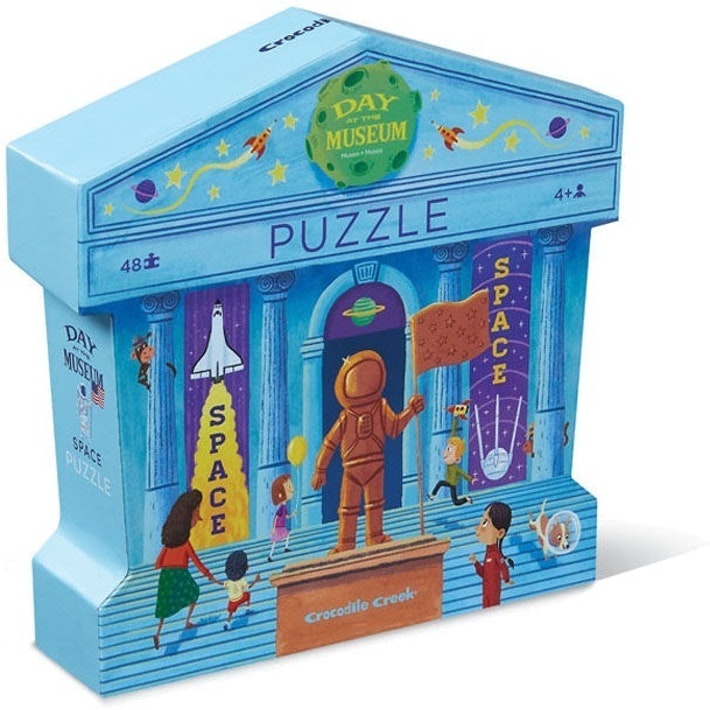 Crocodile Creek - Day at the Museum Space Puzzle 48pc