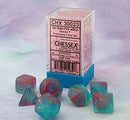 Gemini Gel Green-Pink/Blue Polyhedral 7-Die Set