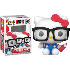 Hello Kitty - Hello Kitty w/ Glasses (Flocked) Pop! 65