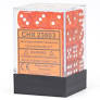 Chessex - Gemini 12mm d6(36 Dice) Orange/White