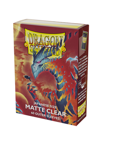 Dragon Shield Japanese Sized Matte Clear Outer Sleeves (60ct)