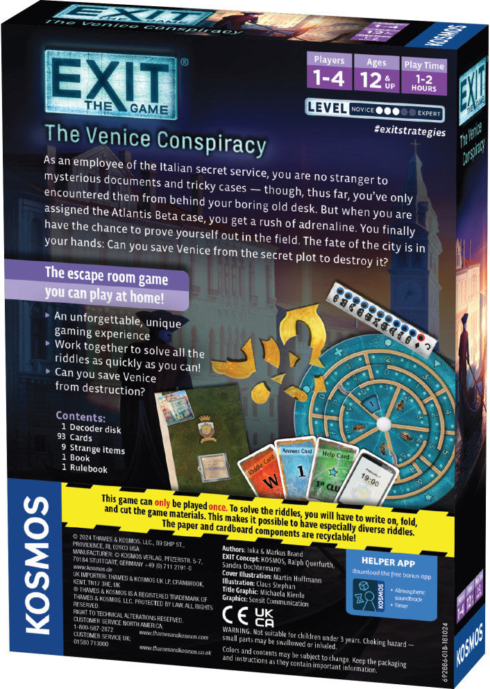 Exit the Game Venice Conspiracy