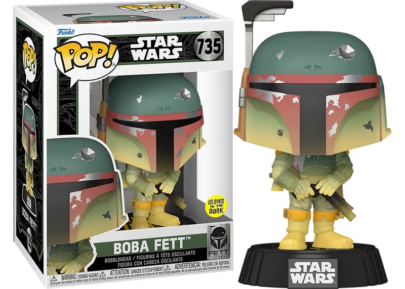 Star Wars - (Glow in the dark) Boba Fett Pop! 735