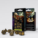 Halloween Pumpkin Dice Set - Black & Glow in the Dark