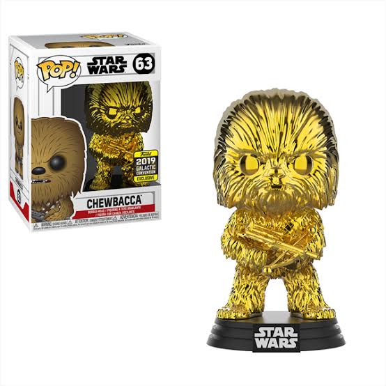 SW19 Star Wars - Chewbacca Gold Chrome Pop! 63