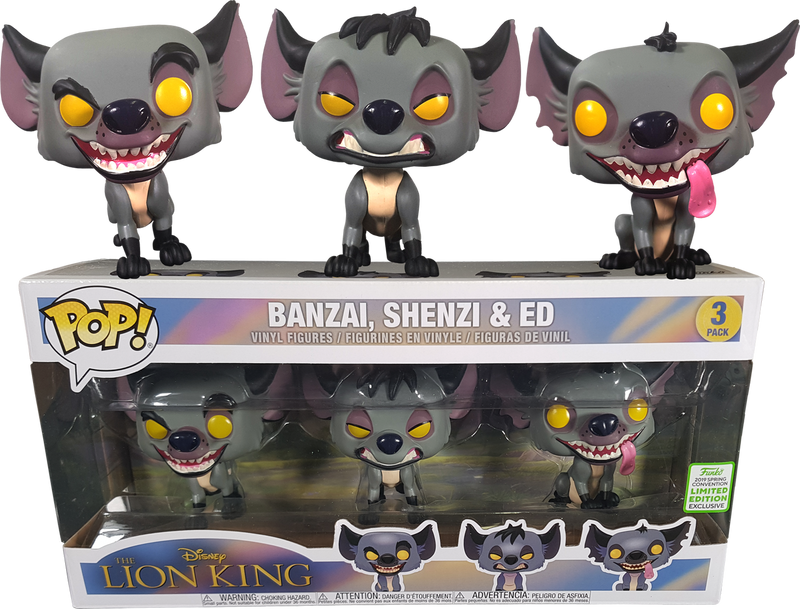 ECCC The Lion King - Banzai, Shenzi & Ed Pop! 3 Pack