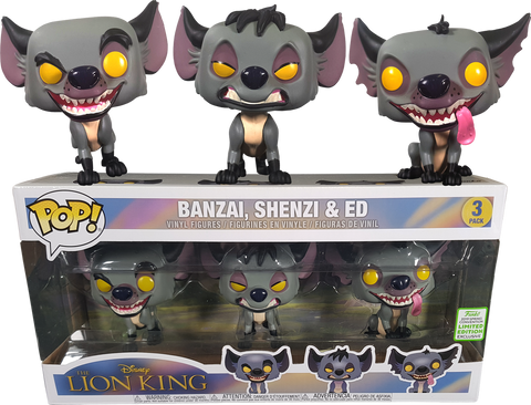 ECCC The Lion King - Banzai, Shenzi & Ed Pop! 3 Pack