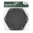 LPG Hex Foldable Dice Tray 6" Black