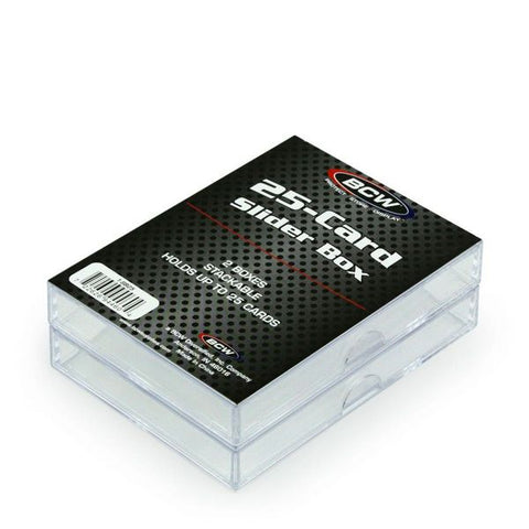 BCW 2-piece  slider box (25) clear