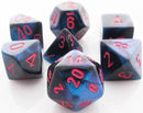 Chessex 7 Die Set - Gemini Black-Starlight/Red
